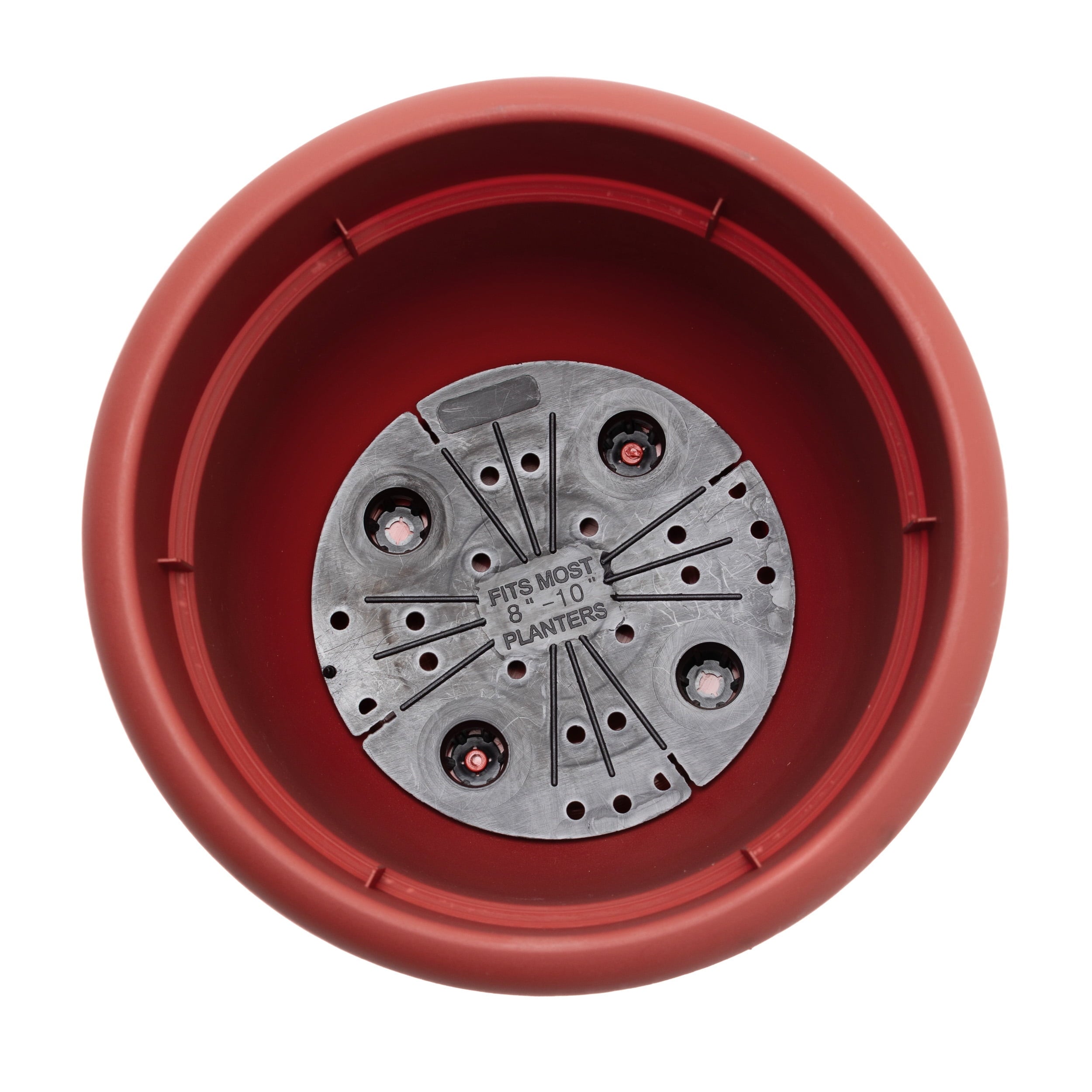 Bloem 6-in Ariana Plastic Round Planter 3-Pack with Self-Watering Inserts - Burnt Red