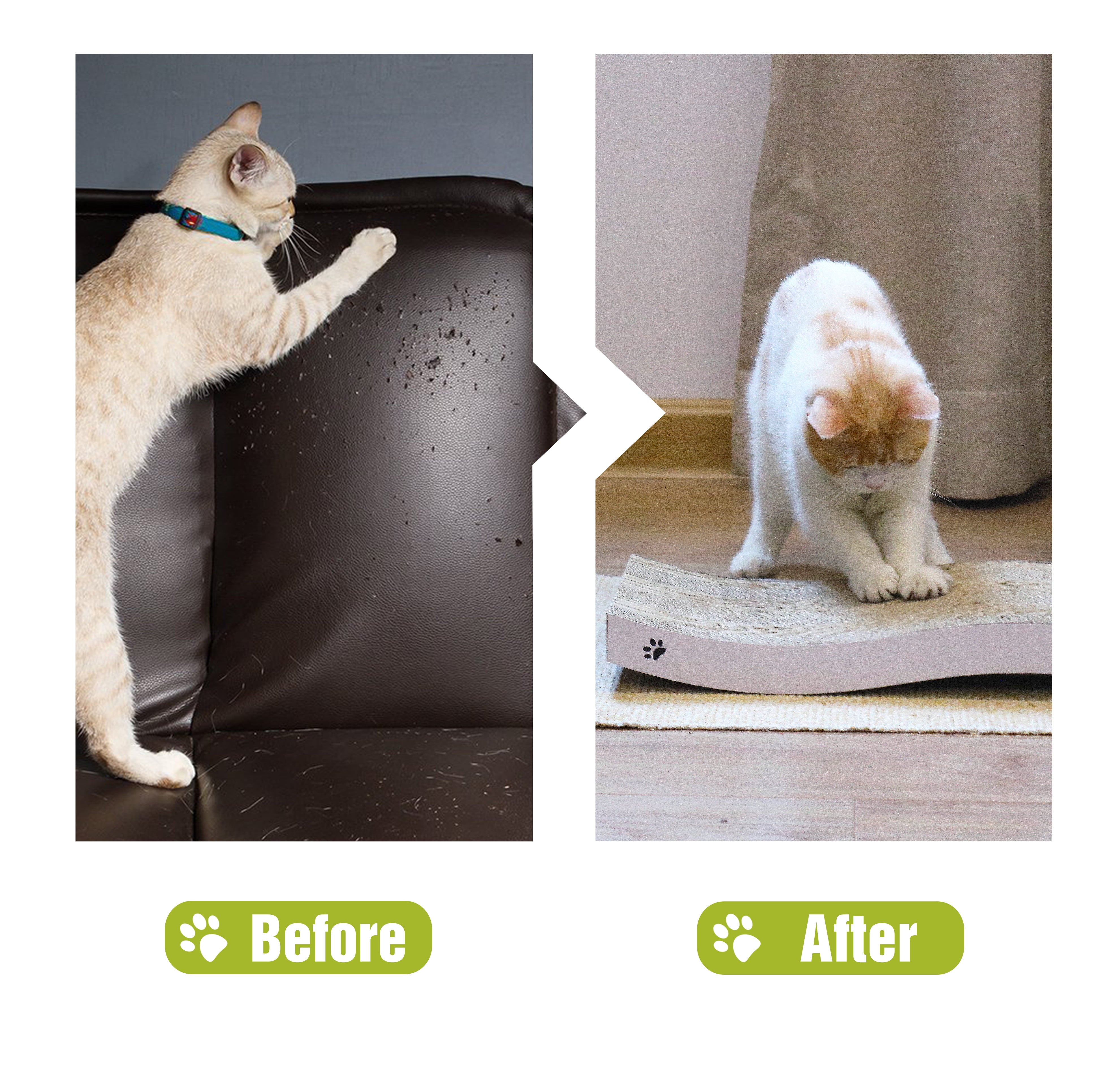 Conlun Cat Scratcher Cardboard with Premium Scratch Textures Design, Durable, Reversible