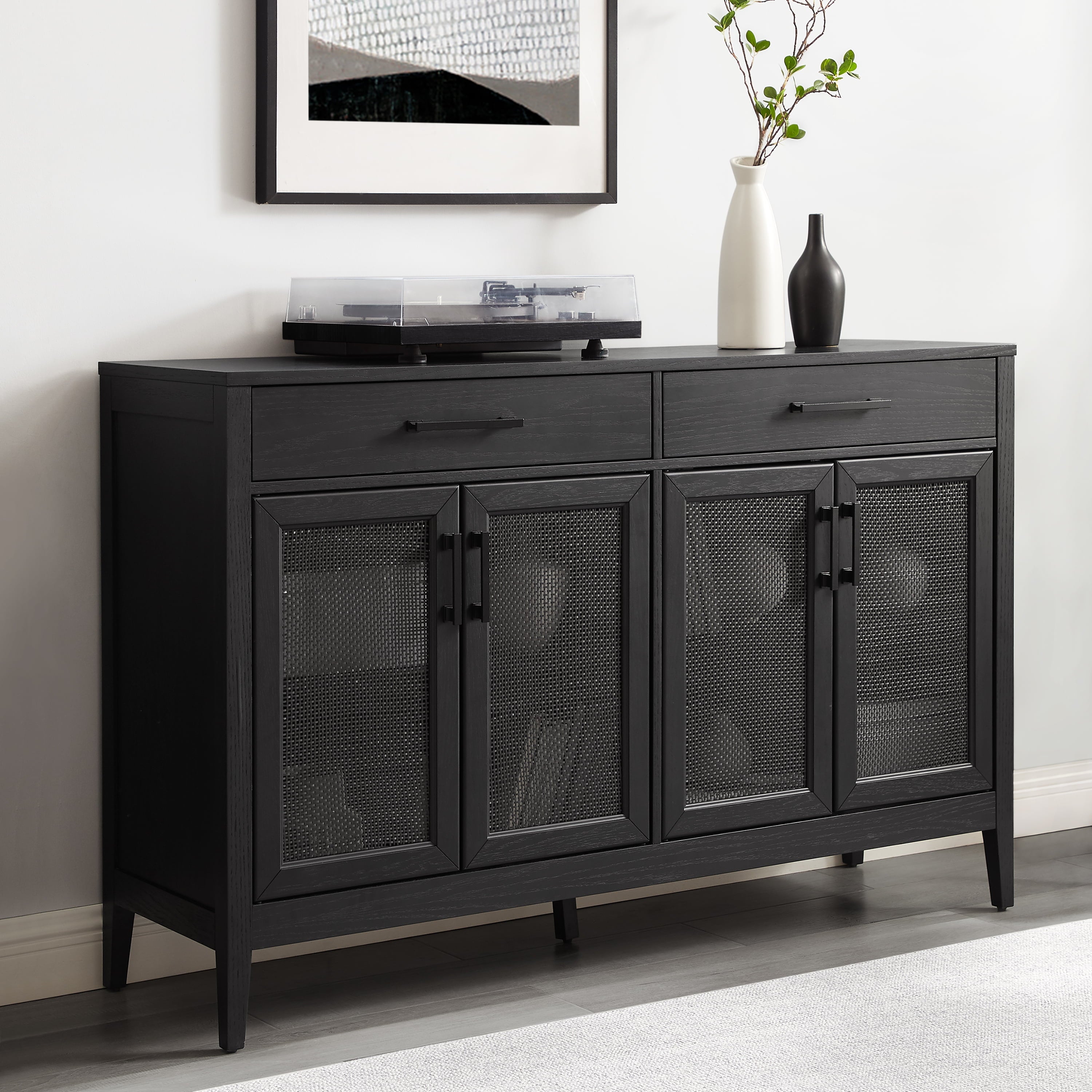 Crosley Furniture Milo Sideboard Black
