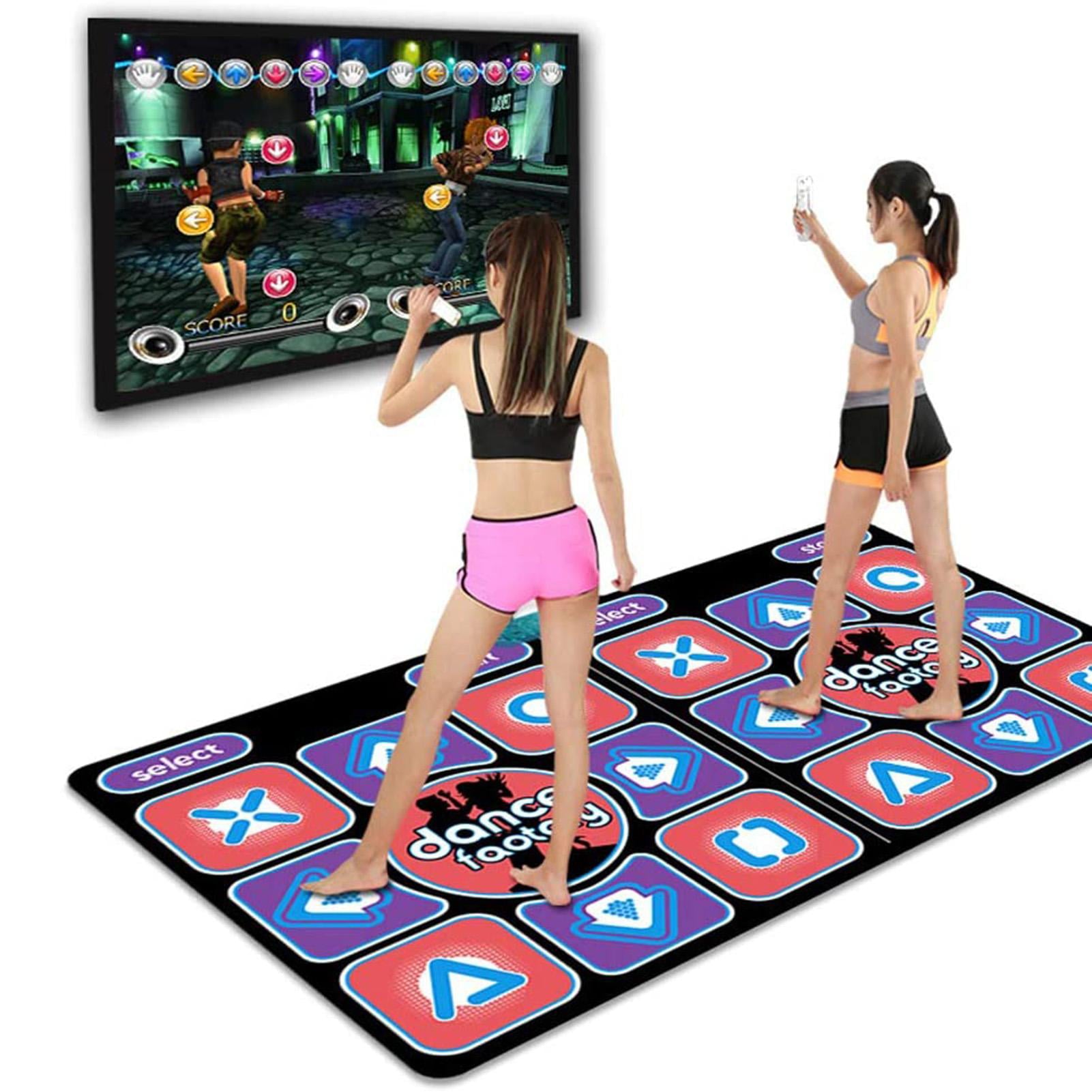 Dance Mat Games for TV - Wireless Musical Electronic Dance Mats, Double User Exercise Fitness Non-Slip Dance Step Pad Dancing Mat for Kids & Adults, Gift for Boys & Girls