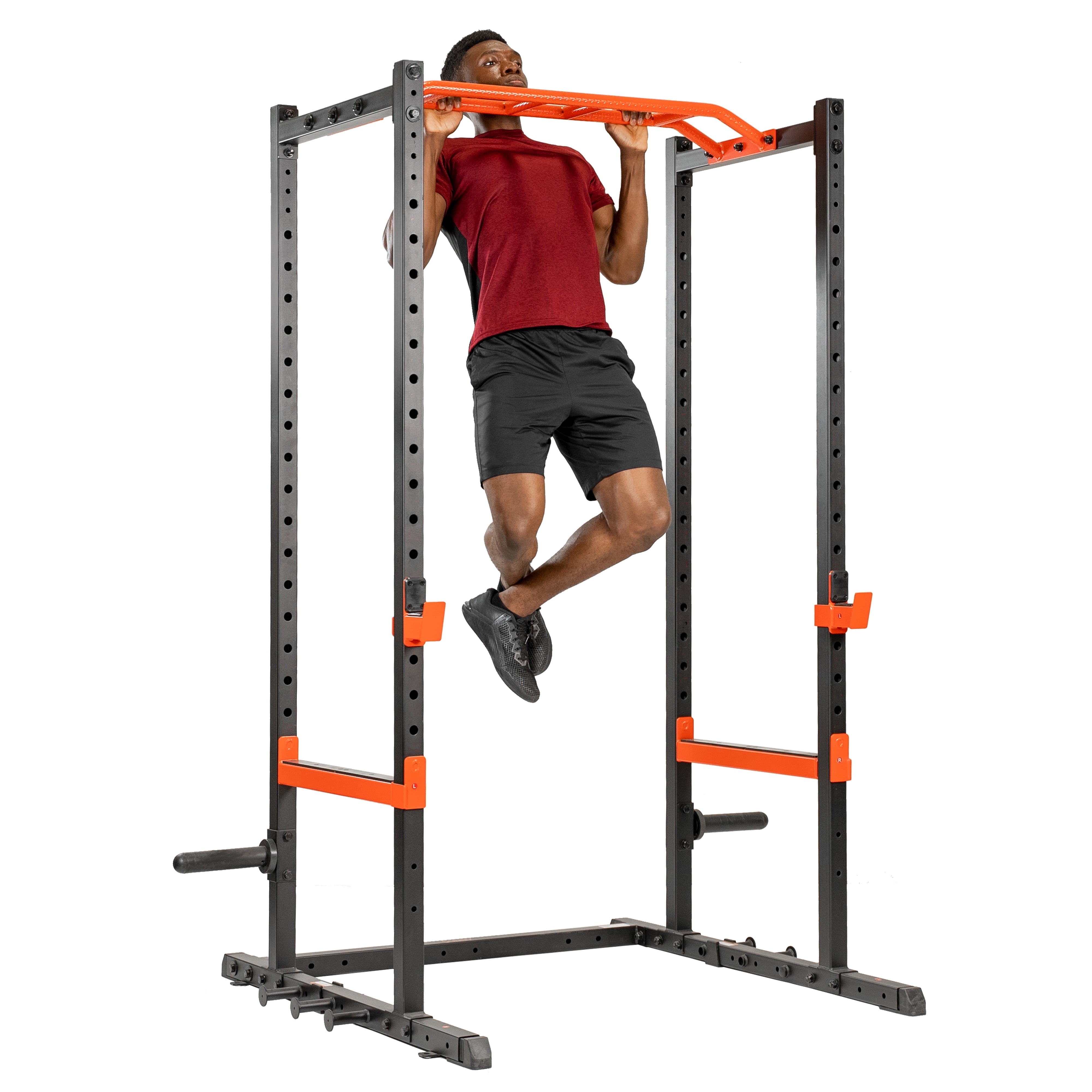 Sunny Health & Fitness Power Zone Power Rack, Home Gym Station Power Cage, Strength Exercise Equipment, SF-XF9925