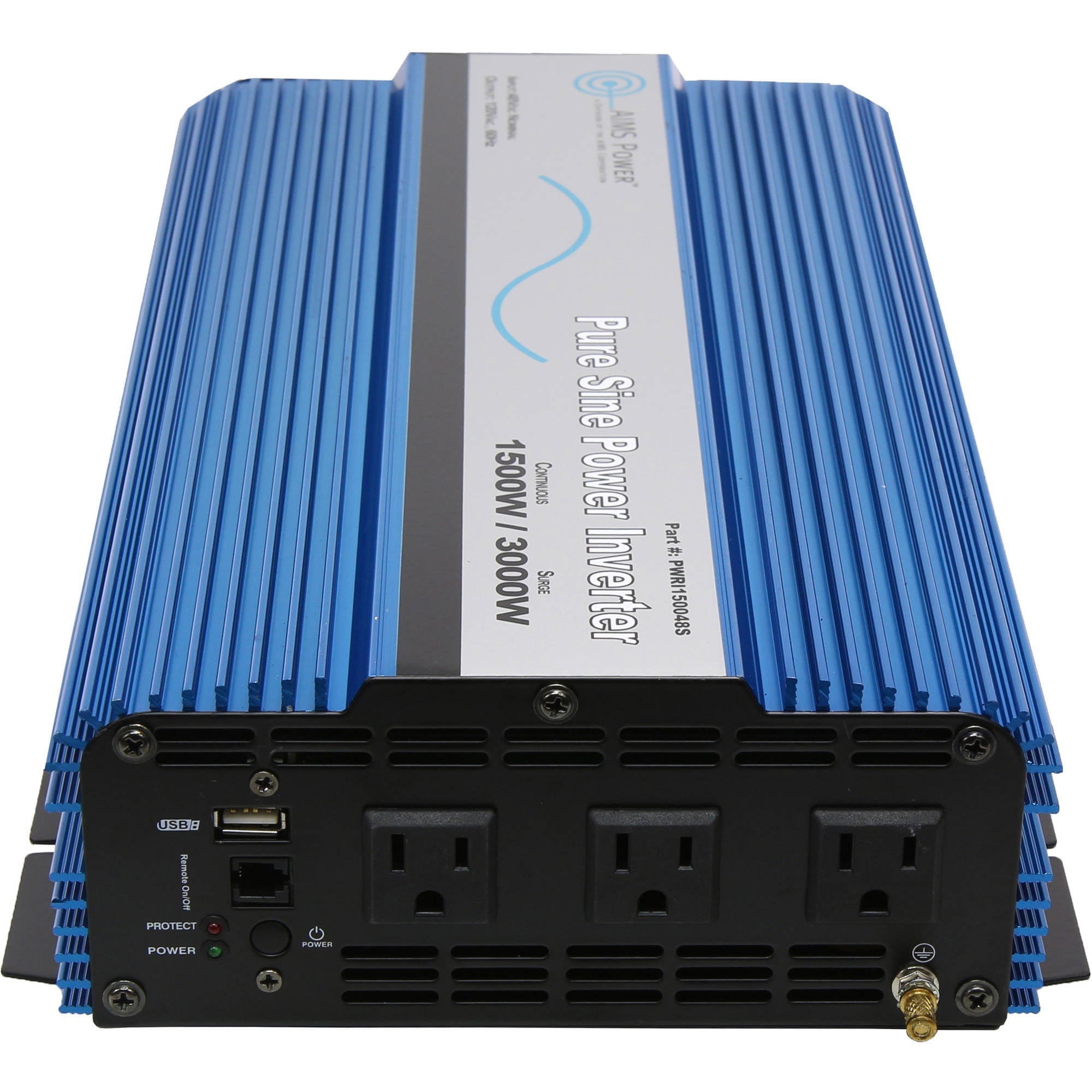 AIMS POWER 1500 WATT PURE SINE INVERTER 12 VDC to 120 VAC ETL LISTED