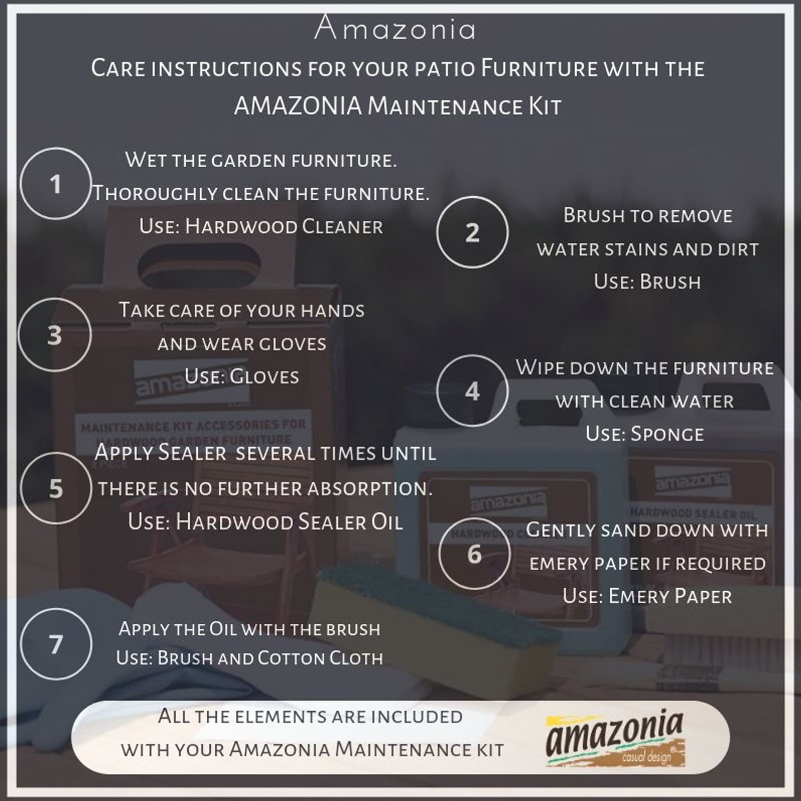 Amazonia Oceanfront 9-Piece Teak Wood 100% FSC Patio Dining Set