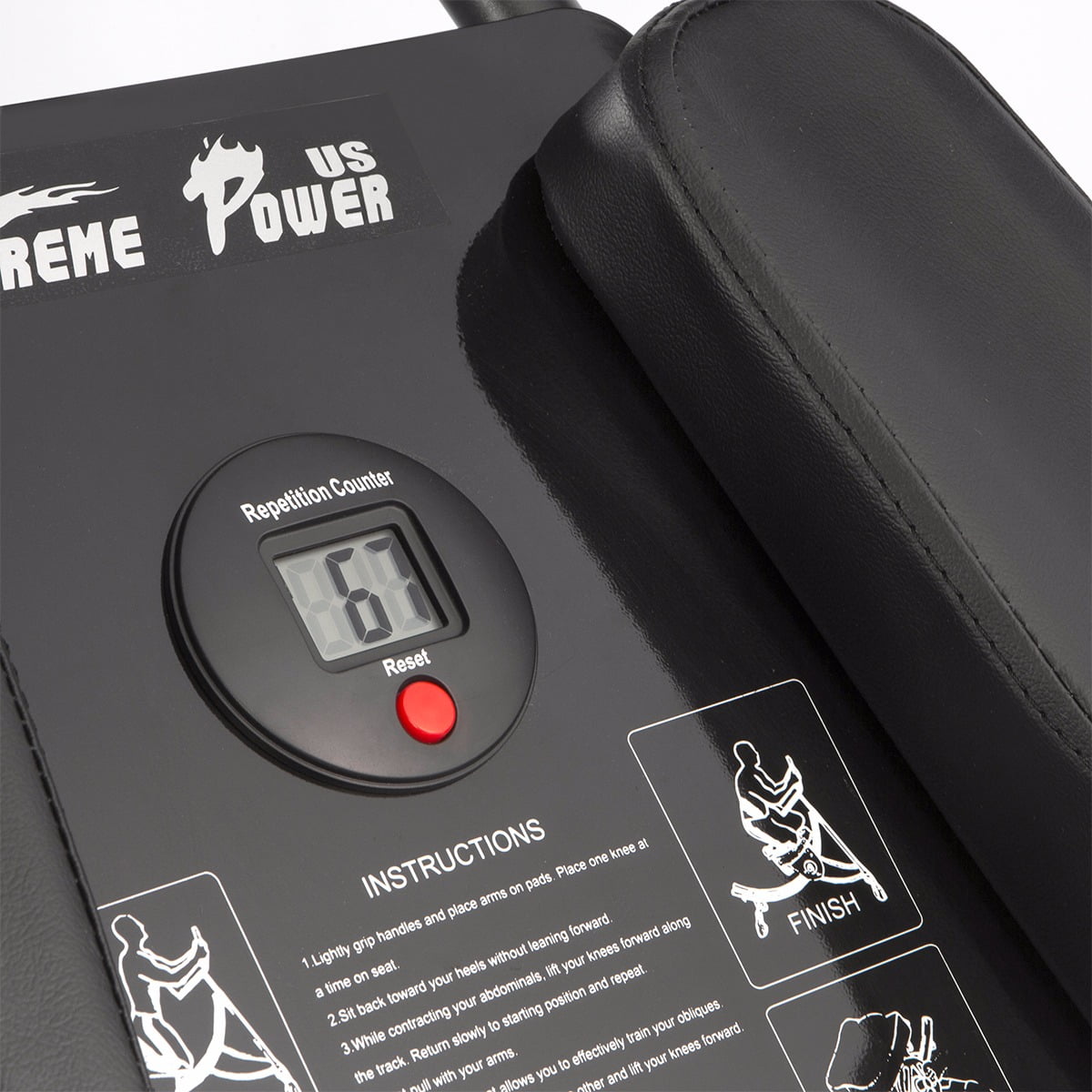 XtremepowerUS Roller Coaster Abdominal Trainer Machine Waist Fitness Equipment Abdomen Exercise Machine