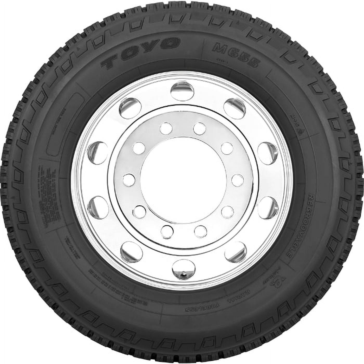 Toyo M655 225/70R19.5 Load G 14 Ply Drive Commercial Tire