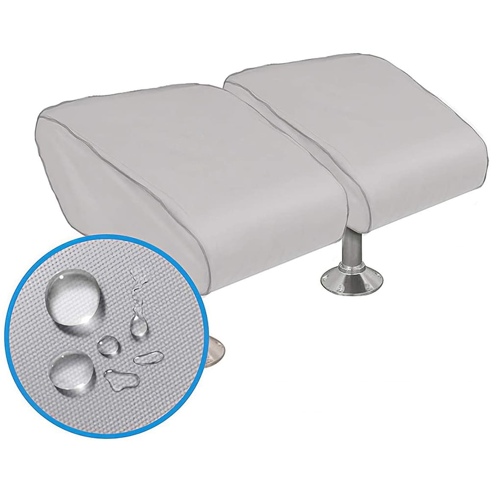 Boat Folding Cover Waterproof Heavy-Duty Trailerable Fishing Chair Cover Protection for Your Boat Cover,Gray