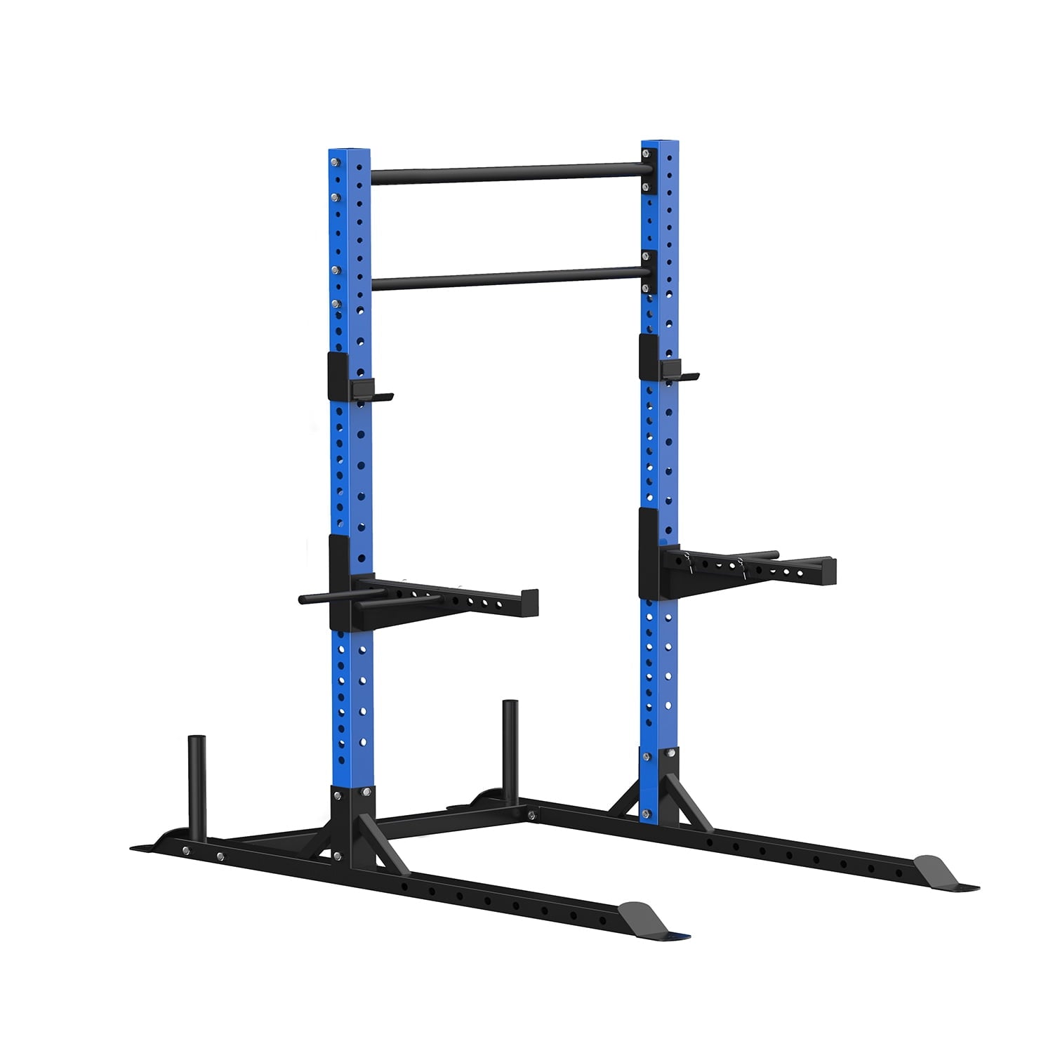 Wesfital Multi-Functional Power Racks Tower, with Free 66LBS Adjustable Dumbbell Weight Sets, Adjustable Heavy Power Cage Squat Rack Deadlifts Squats Weightlifting, Blue