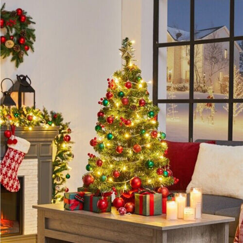 2 Foot LED Lighted Red Berries and Pinecones Tabletop Artificial Christmas Tree