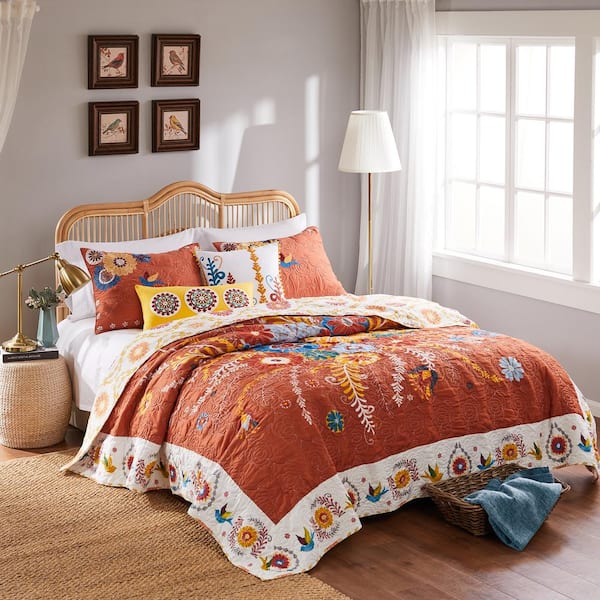 Topanga 3-Piece Multi Cotton Blend King / Cal King Quilt Set
