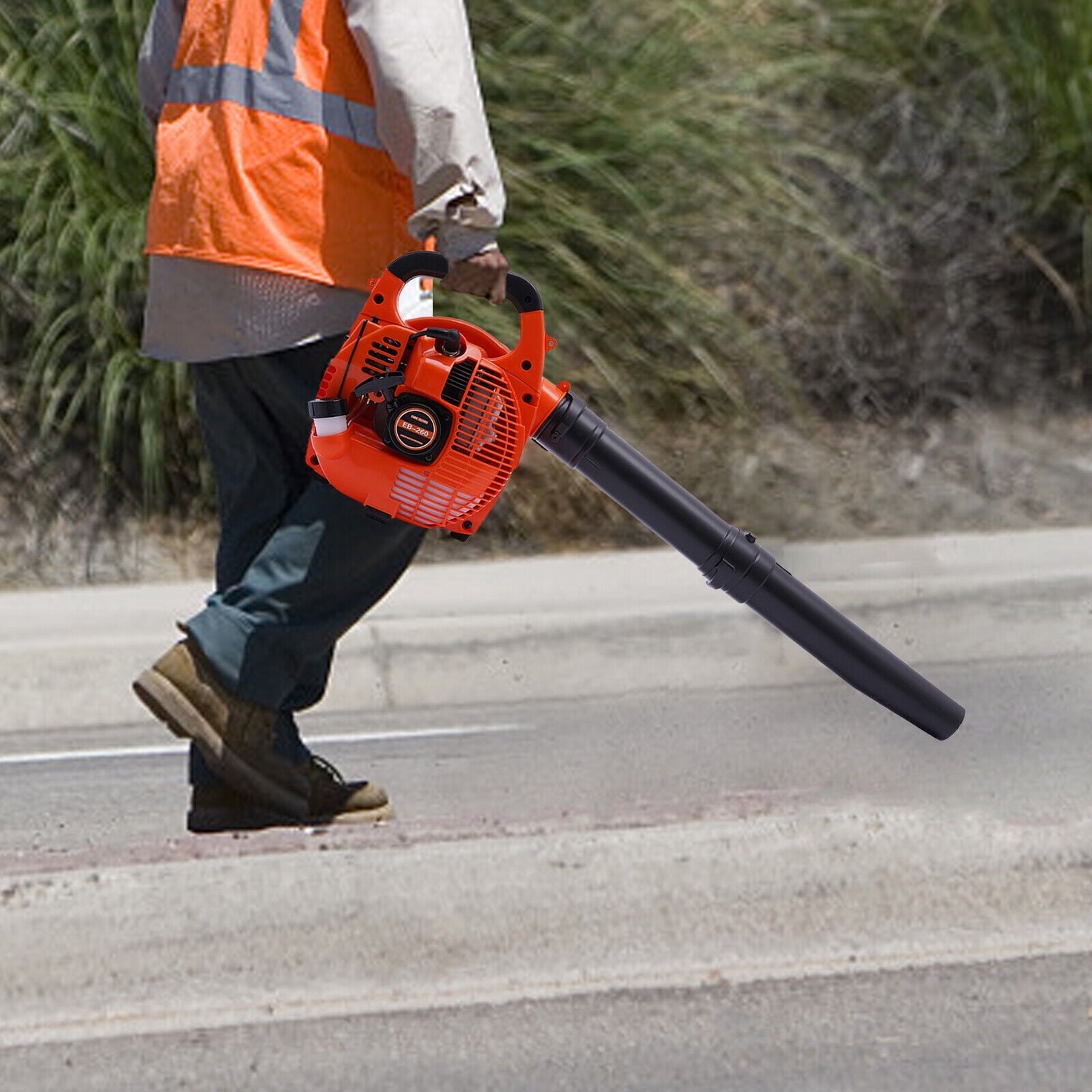 Leaf Blower 25.4CC 2-Stroke Commercial Gas Powered Grass Lawn Yard Dust Blowing Cleaning Tool Handheld