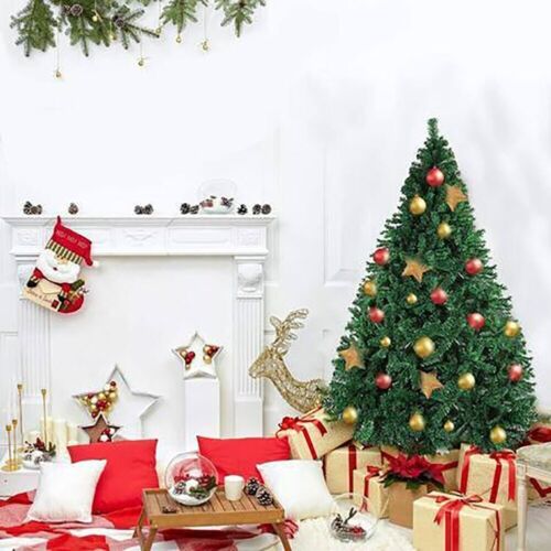 6FT Premium Spruce Artificial Christmas Tree with Metal Green