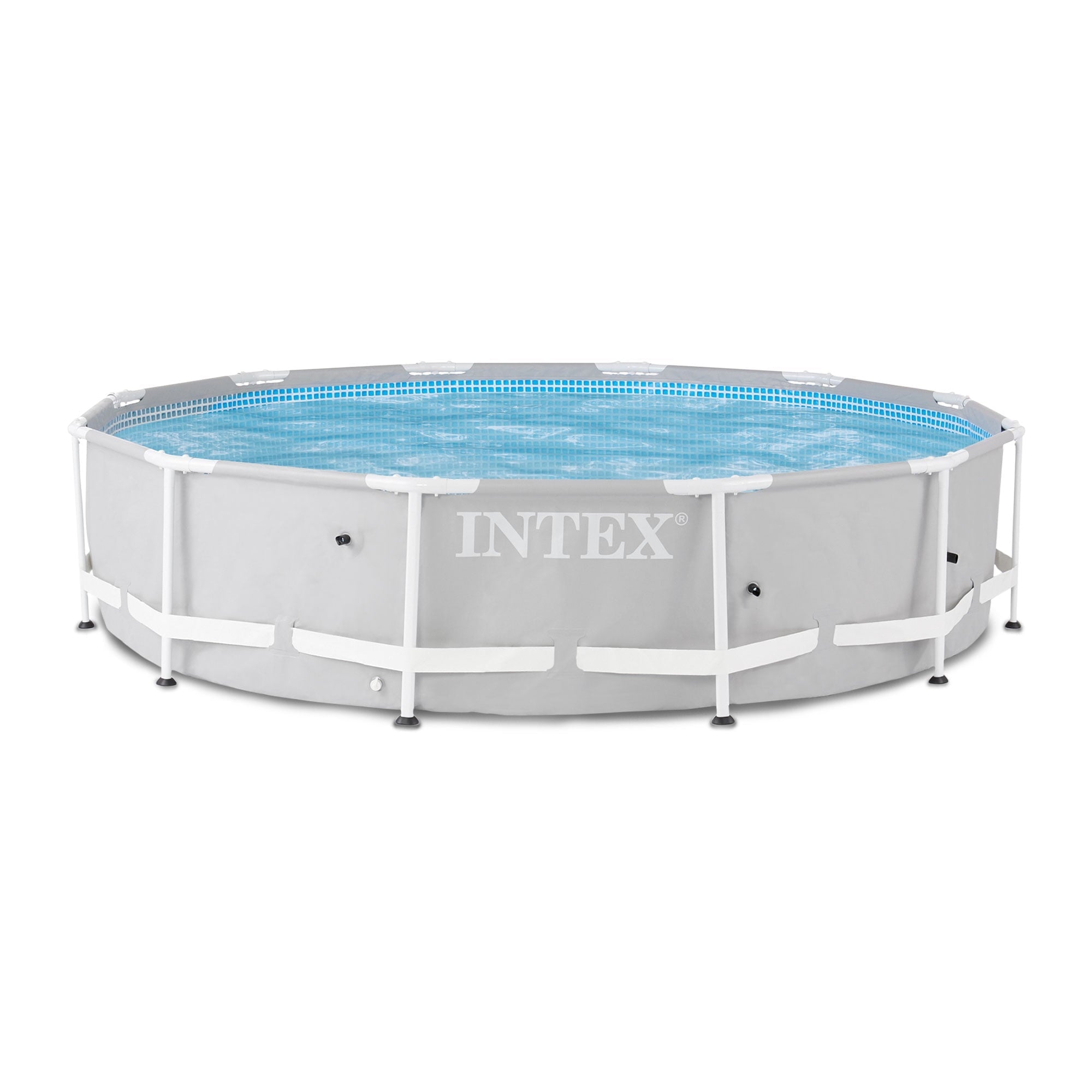 Intex 26710EH 12 ft x 30 in Prism Frame Round Above Ground Swimming Pool, (No Pump)