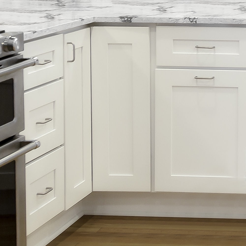 Design House 561407 Brookings Unassembled Shaker Base Kitchen Cabinet 36x34.5x24, White