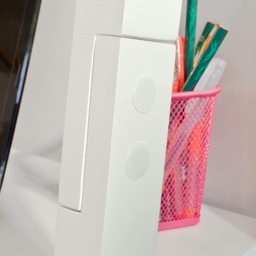 Haotian FRG60-W, White Ladder Shelf Desk, Bookcase, Book Shelf, Leaning Desk With Shelves, Wall Shelf