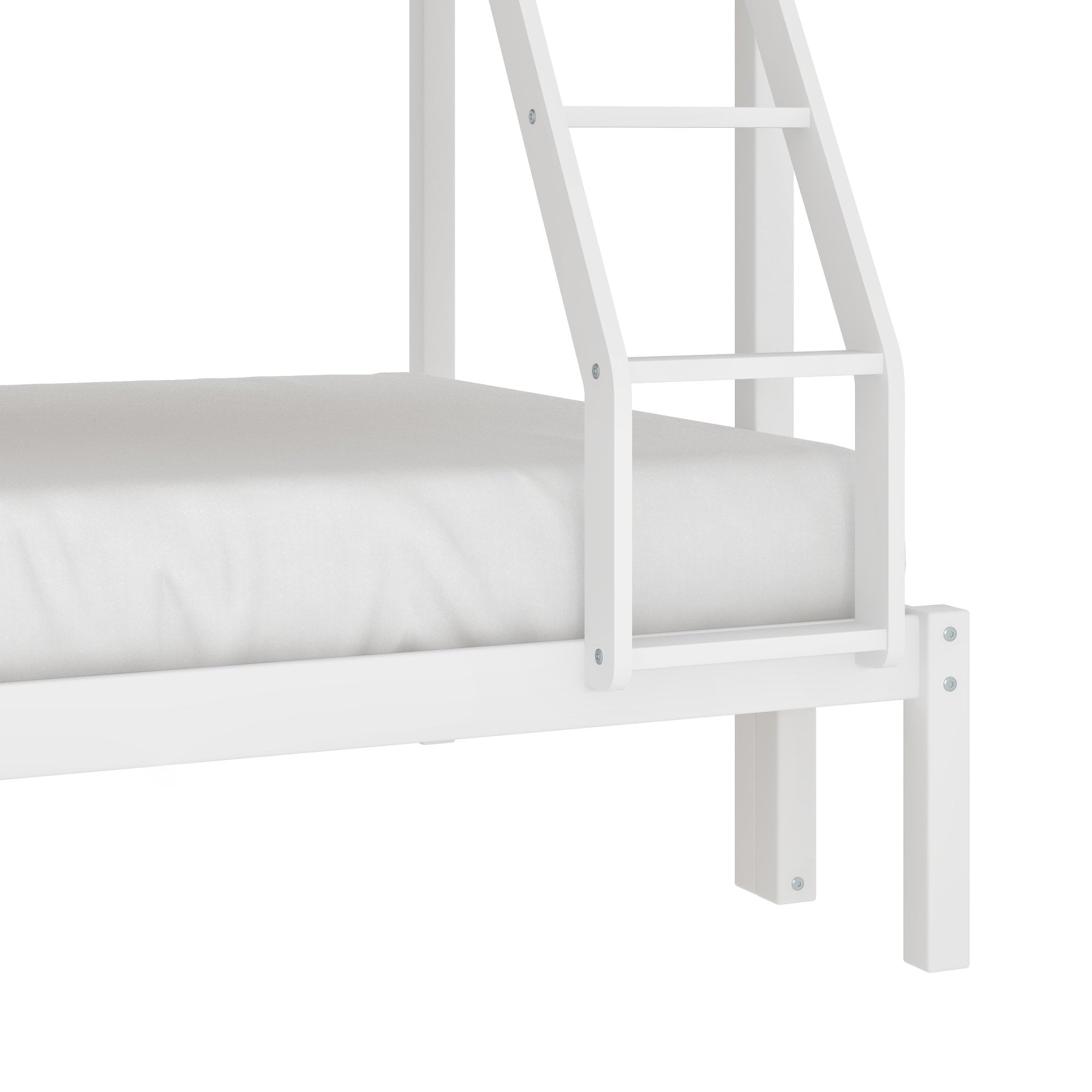 Campbell Wood Twin Over Full Convertible Bunk Bed, White