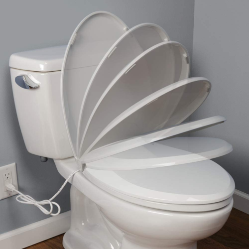 BEMIS Radiance Heated Night Light Toilet Seat will Slow Close and Never Loosen,