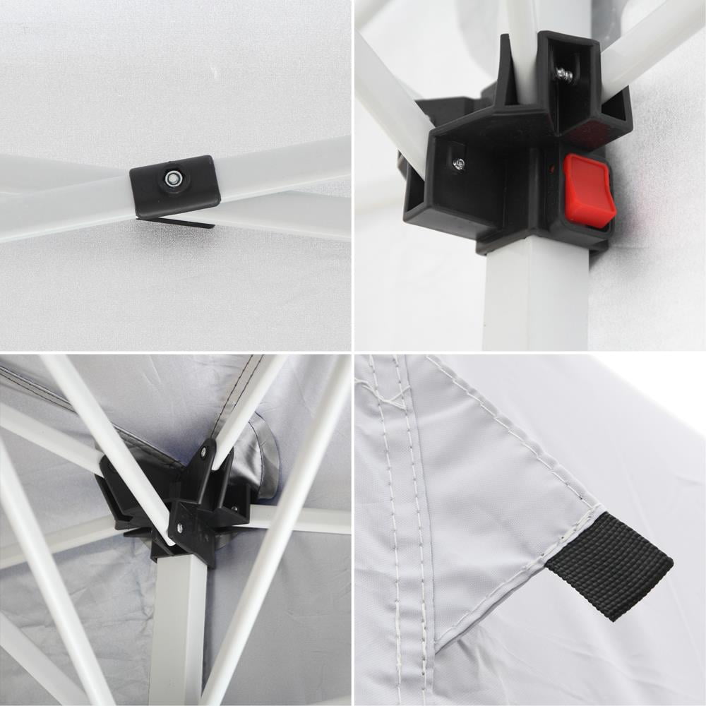 Ktaxon 10x20 Pop up Wedding Party Tent Folding Canopy 6 Wallsides White