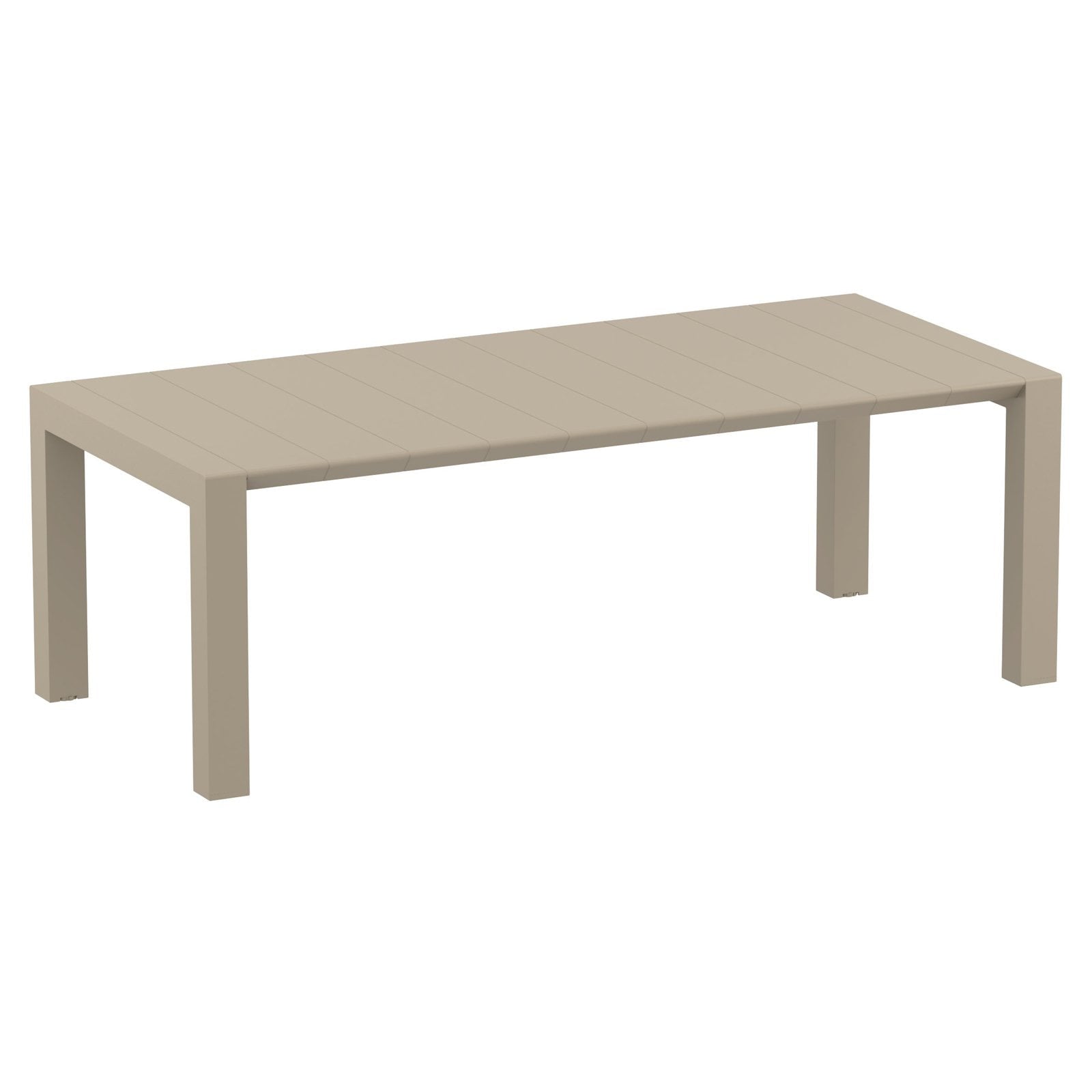 Compamia Vegas 70-86 in. Extendable Polypropylene Patio Dining Table