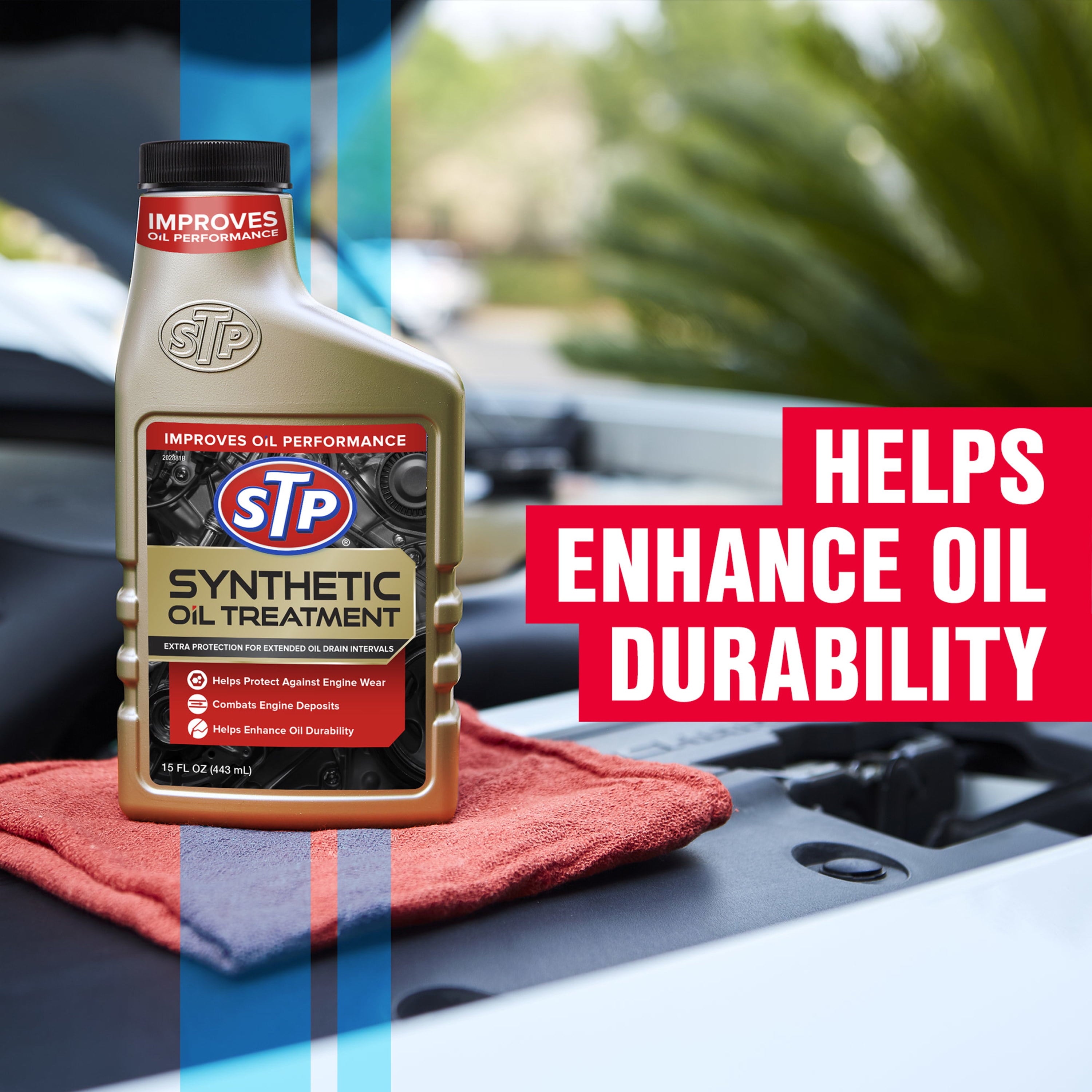 STP Synthetic Automotive Oil Treatment - 15 FL OZ Bottle