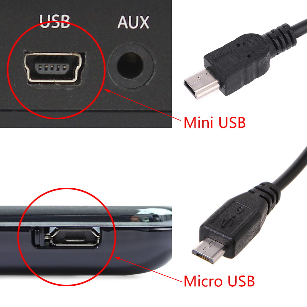 OOKWE Output 5V/2A Mini Micro USB Power Cable 3.5m Dash Cam Video Recorder Power Cord