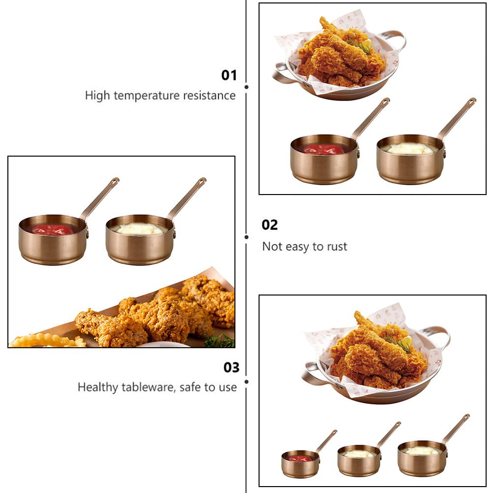 Geege Stainless Steel Saucepan Heating Pot Soup Pot Milk Butter with Handle Sil