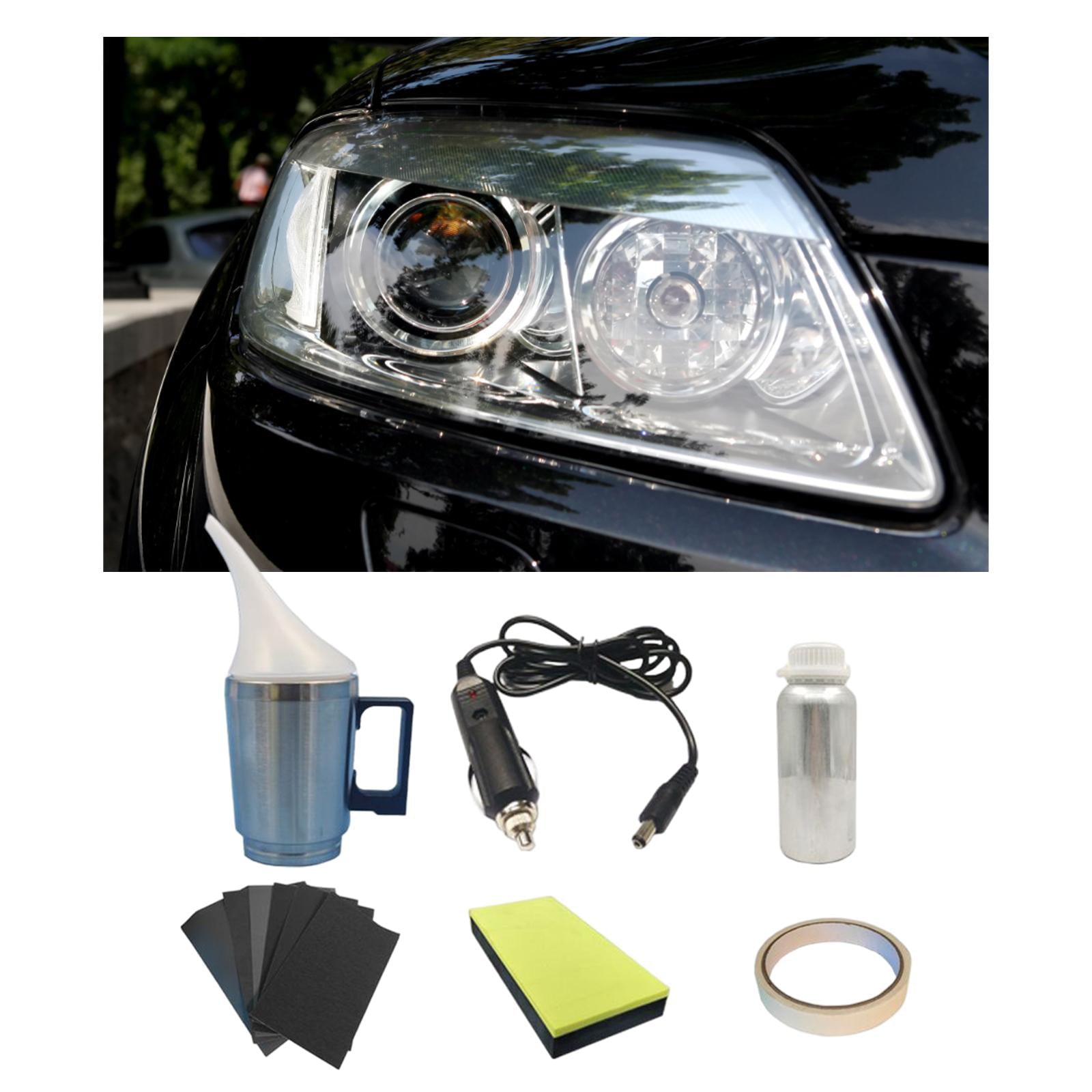 Vehicle Headlight Lens Repair Tool 100ml Repair Agent Polishing Tape Headlights