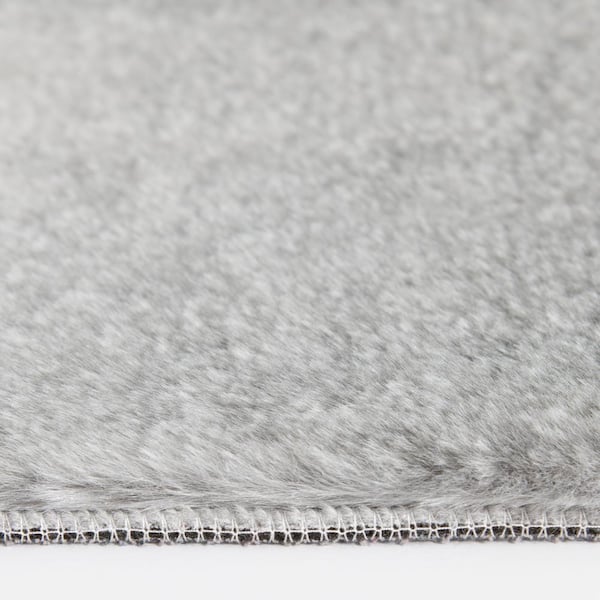 Bazaar Piper 2-Tone Grey 7 ft. x 9 ft. Solid Polyester Area Rug