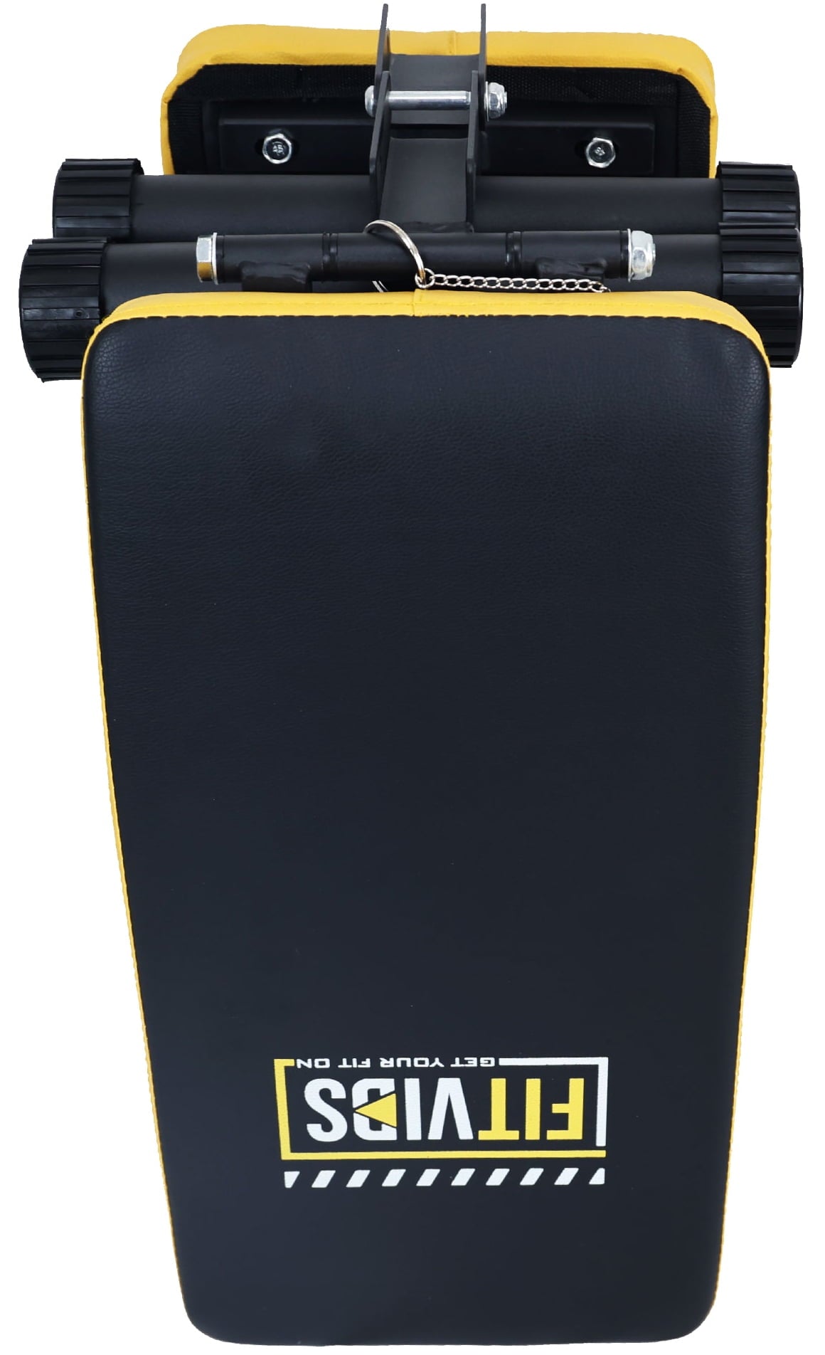 Fitvids Steel Frame Fully Foldable Flat Incline Weight Training Exercise Bench, 600-Pound Capacity