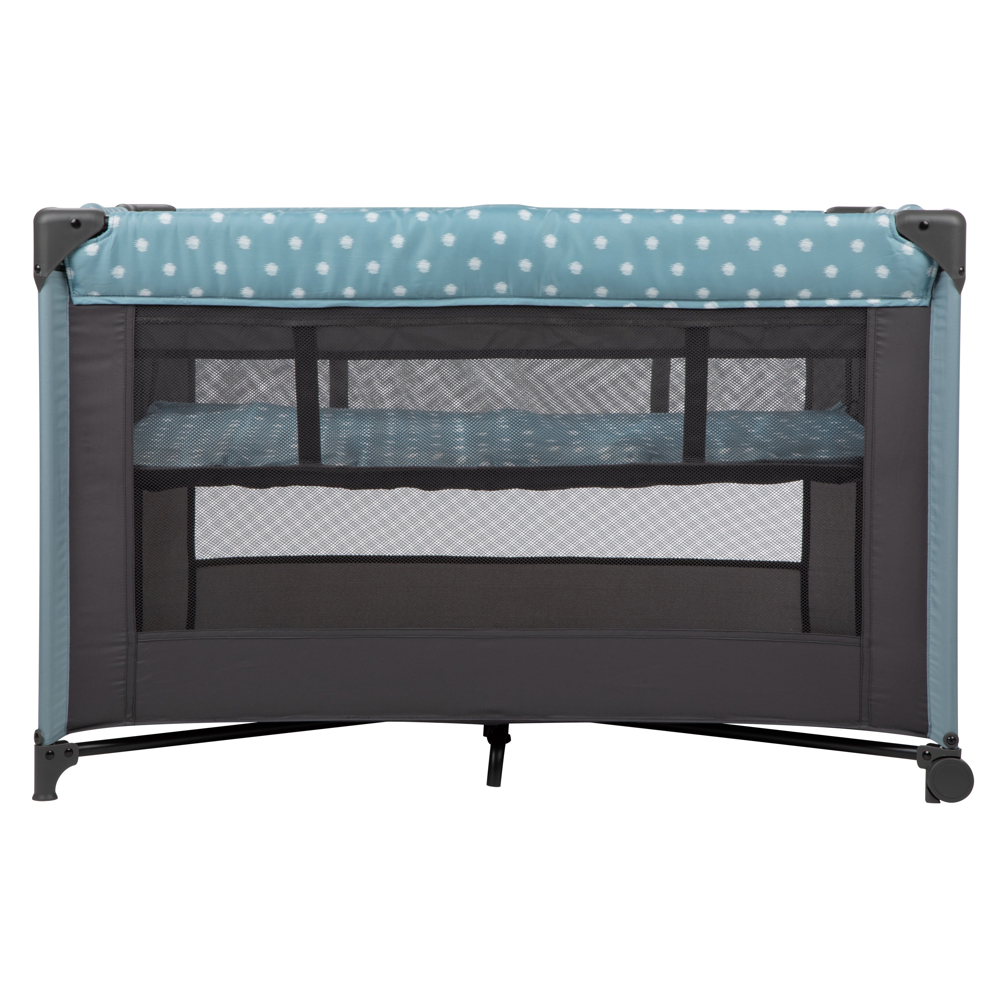 Babideal Dottie Play Yard with Bassinet, Blue Dot