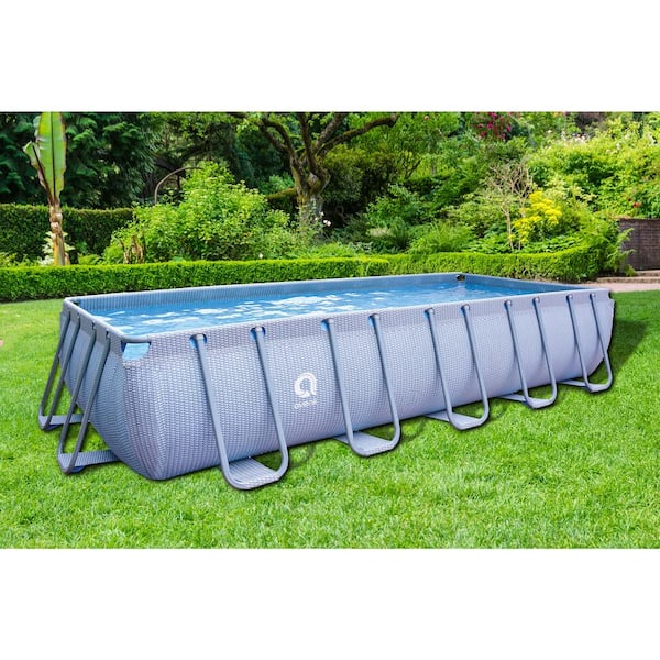 Avenli 18 ft.ot x 39.5 in. U Frame Rectangle Above Ground Swimming Pool