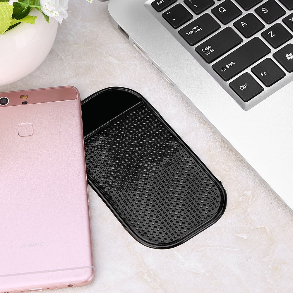 Tebru 5Pcs Car Grip Pad Non-Slip Sticky Anti-Slide Dash Cell Phone Holder Black Mat ,Anti-slip Pad, Anti-Slide Pad