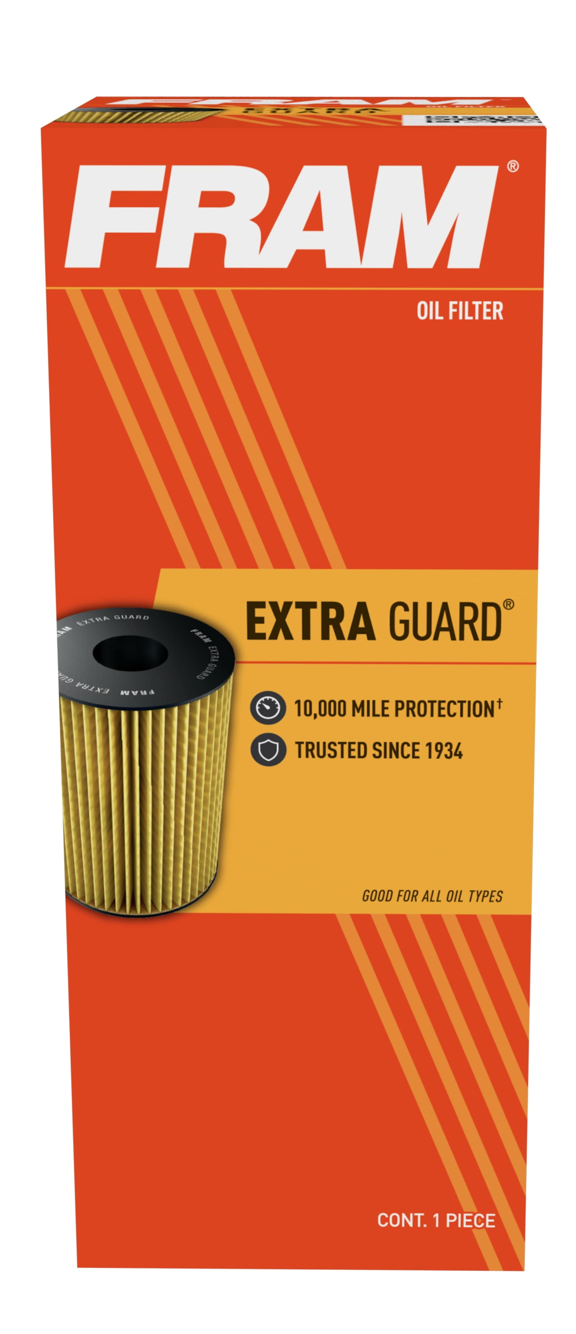 FRAM Extra Guard Oil Filter, CH9018 Fits select: 2010-2017 CHEVROLET EQUINOX, 2004-2014 CHEVROLET MALIBU