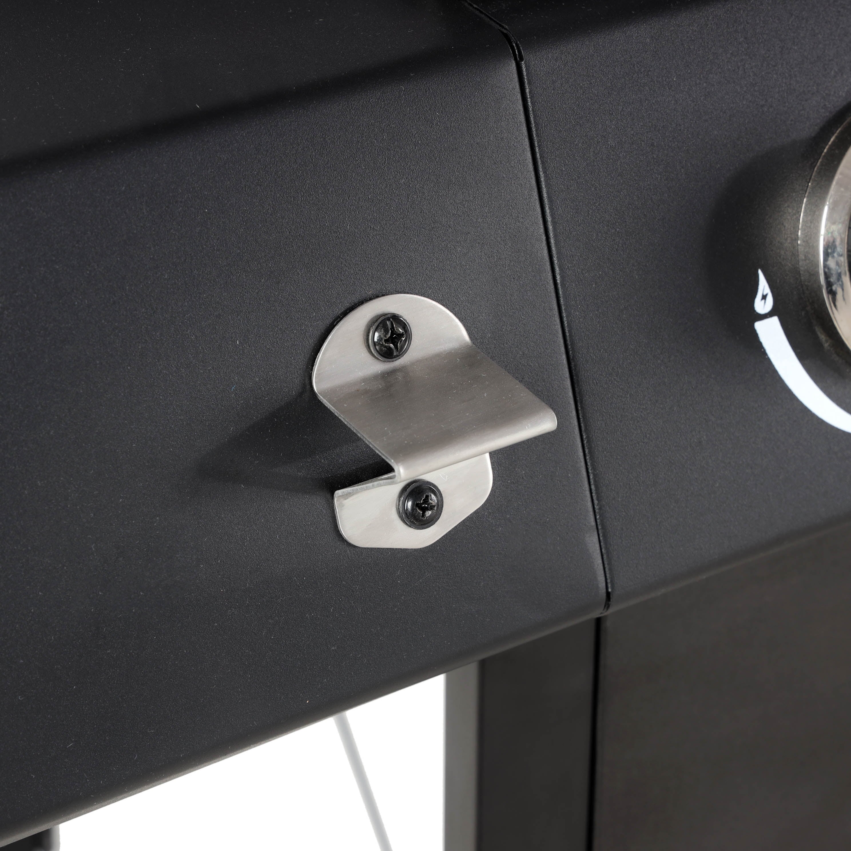 RevoAce 4-Burner Propane Gas Grill with Side Burner, Stainless Steel & Black