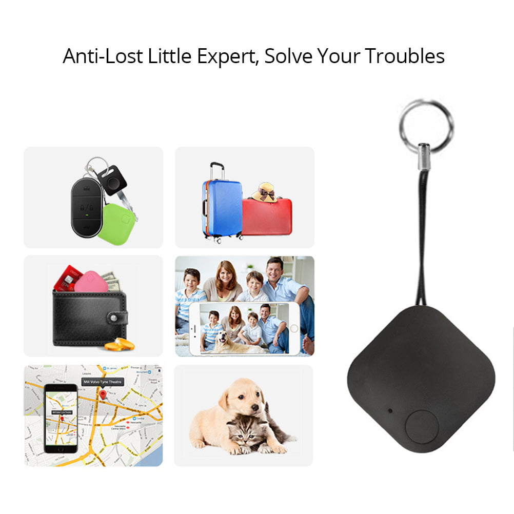 TureClos Anti-lost Alarm Smart Wireless Bluetooth Tracker GPS Alarm Device with Lanyard Child Bag Wallet Key Finder Square Locator
