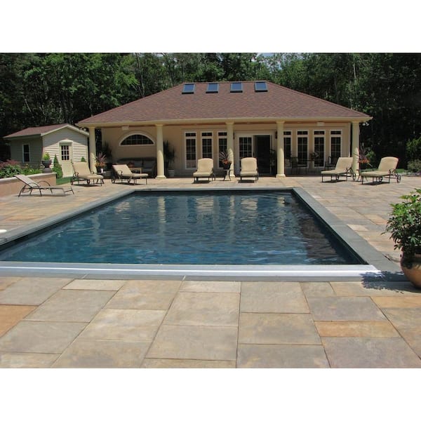 Patio-on-a-pallet 10 ft. x 10 ft. Tan Variegated Dutch York-Stone Concrete Pavers (44 Pieces/100 Sq Ft)