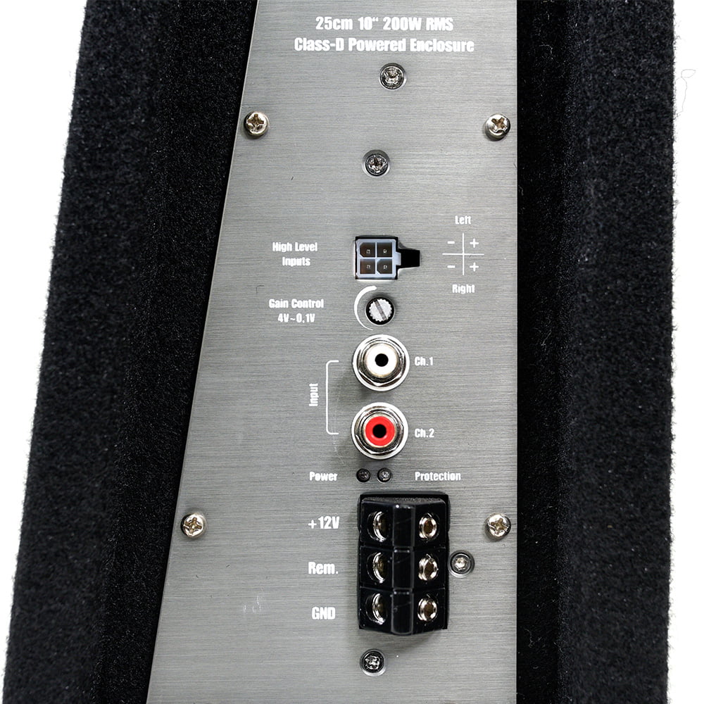 Seismic Audio - SA-SCE12-A - Powered 12 Inch 600 Watt Slim Shallow Mount Car & Truck Audio Subwoofer Enclosure