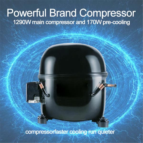 2200W Commercial Soft Ice Cream Machine 3 Flavors 5.3 to 7.4 Gal./H Pre-Cooling ,Silver