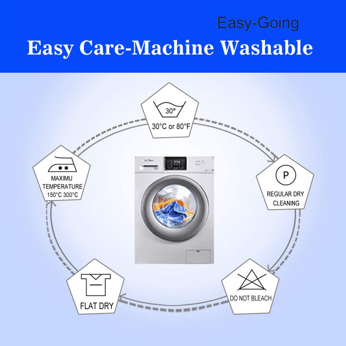 Easy-Going Solid Print Polyester Sofa Slipcover, Light Gray