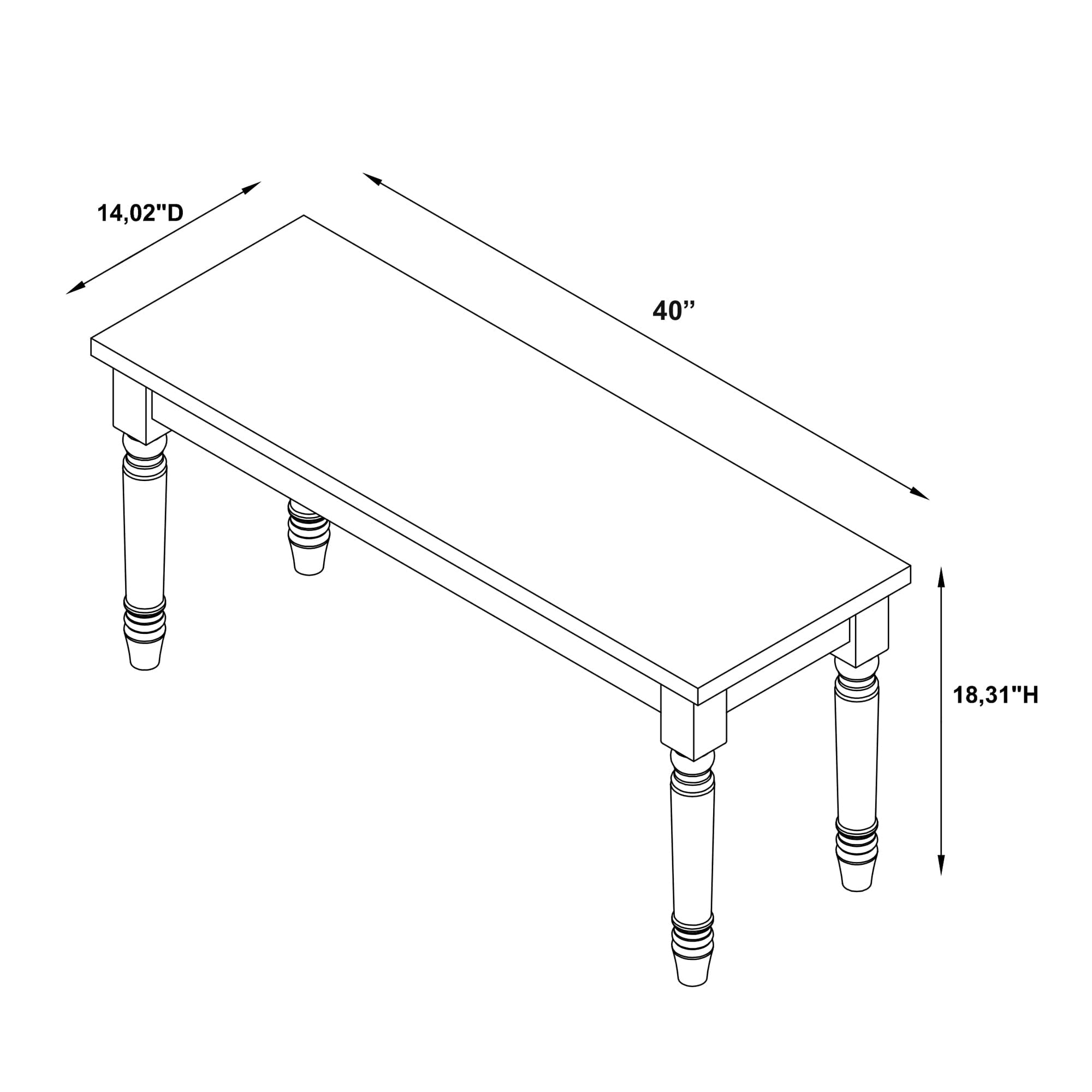Powell Willow Farmhouse Dining Bench, Burnished Smoke and Distressed Teal Blue
