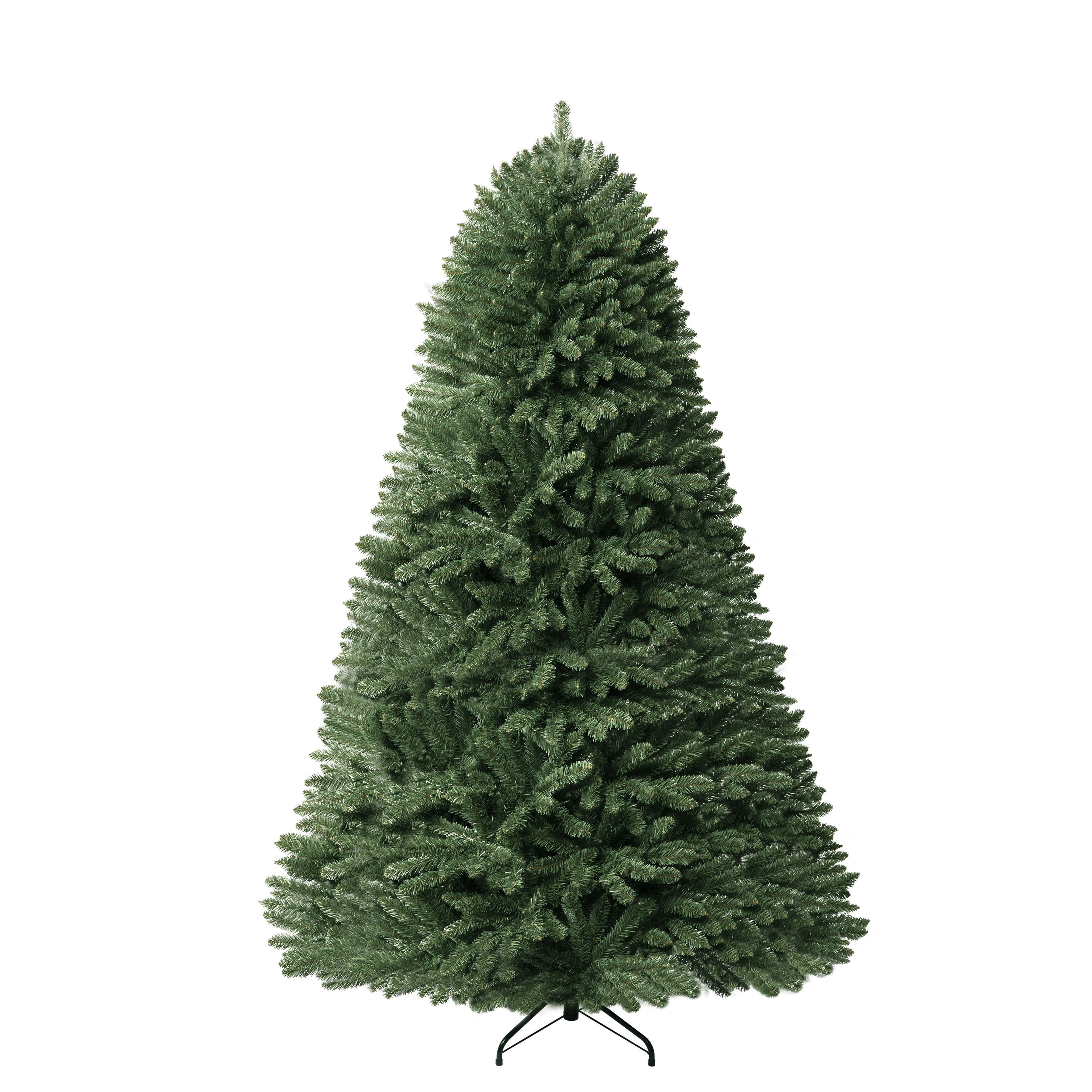 6.5ft Christmas Tree with Lights, Prelit with Foot Pedal, 1197 Branch Tips, 450 Warm Lights and Metal Stand, Aritificial Christmas Tree by Homestock