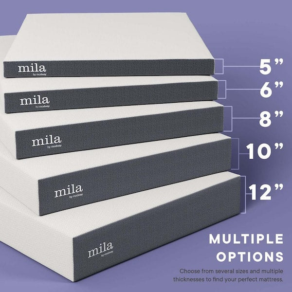 Mila 6 in. Medium Memory Foam Tight Top Twin Mattress