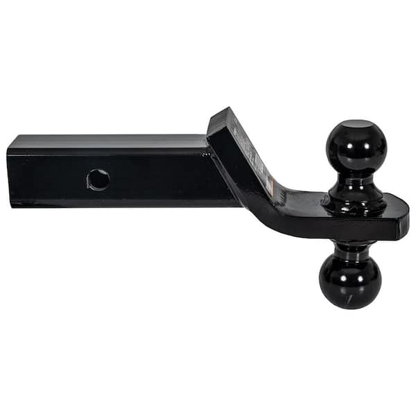 1-7/8 in. and 2 in. Towing Ball Mount with Dual Balls in Black