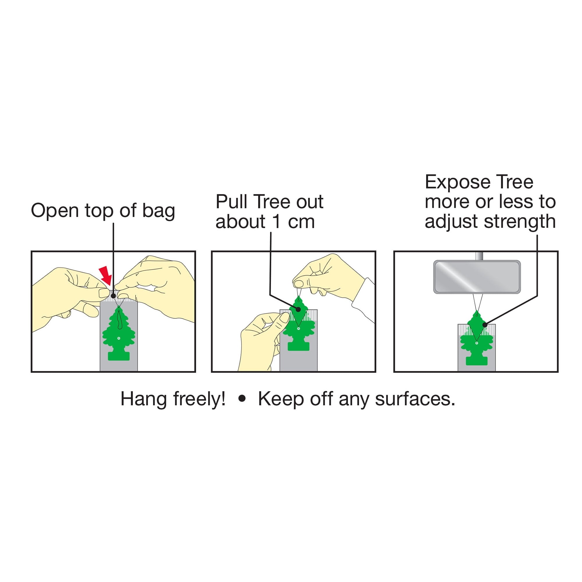 Little Trees Air Freshener Caribbean Colada Fragrance 3-Pack