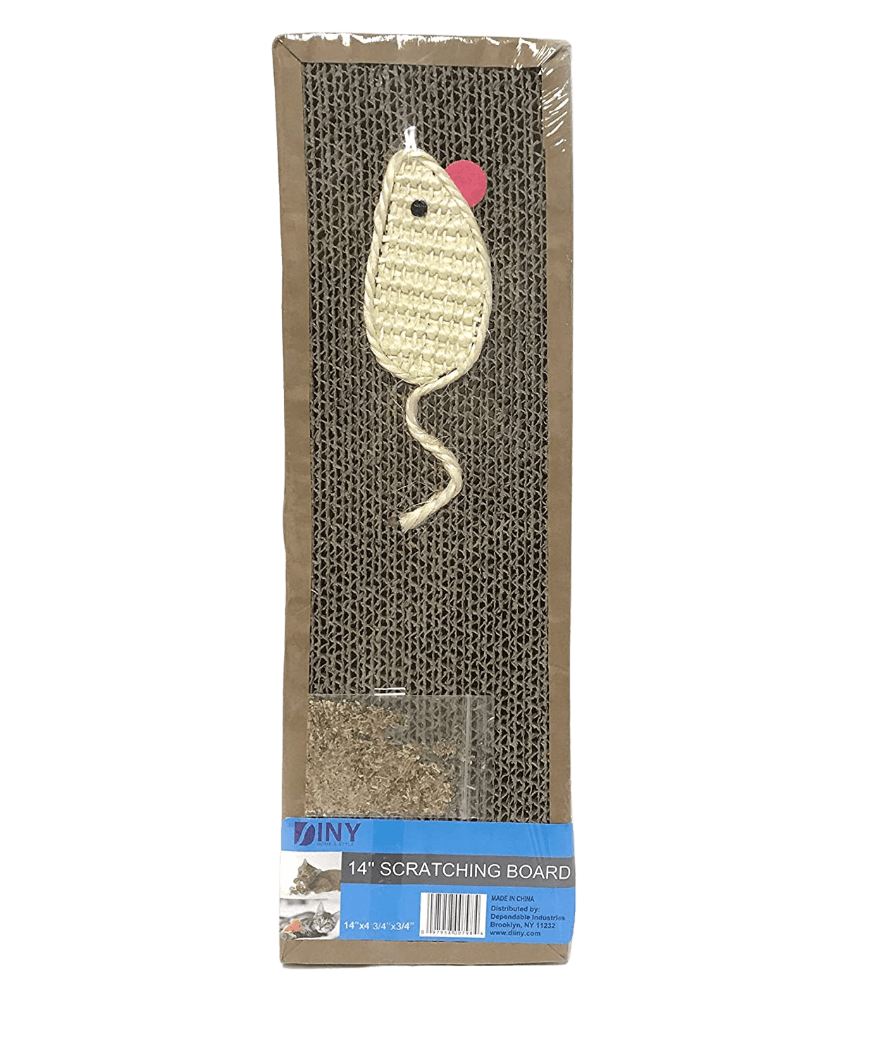 Dependable Industries Cat Scratch Cardboard Catnip Scratching Pad Scratcher Lounge Sofa Bed Post Interactive Cat Toy