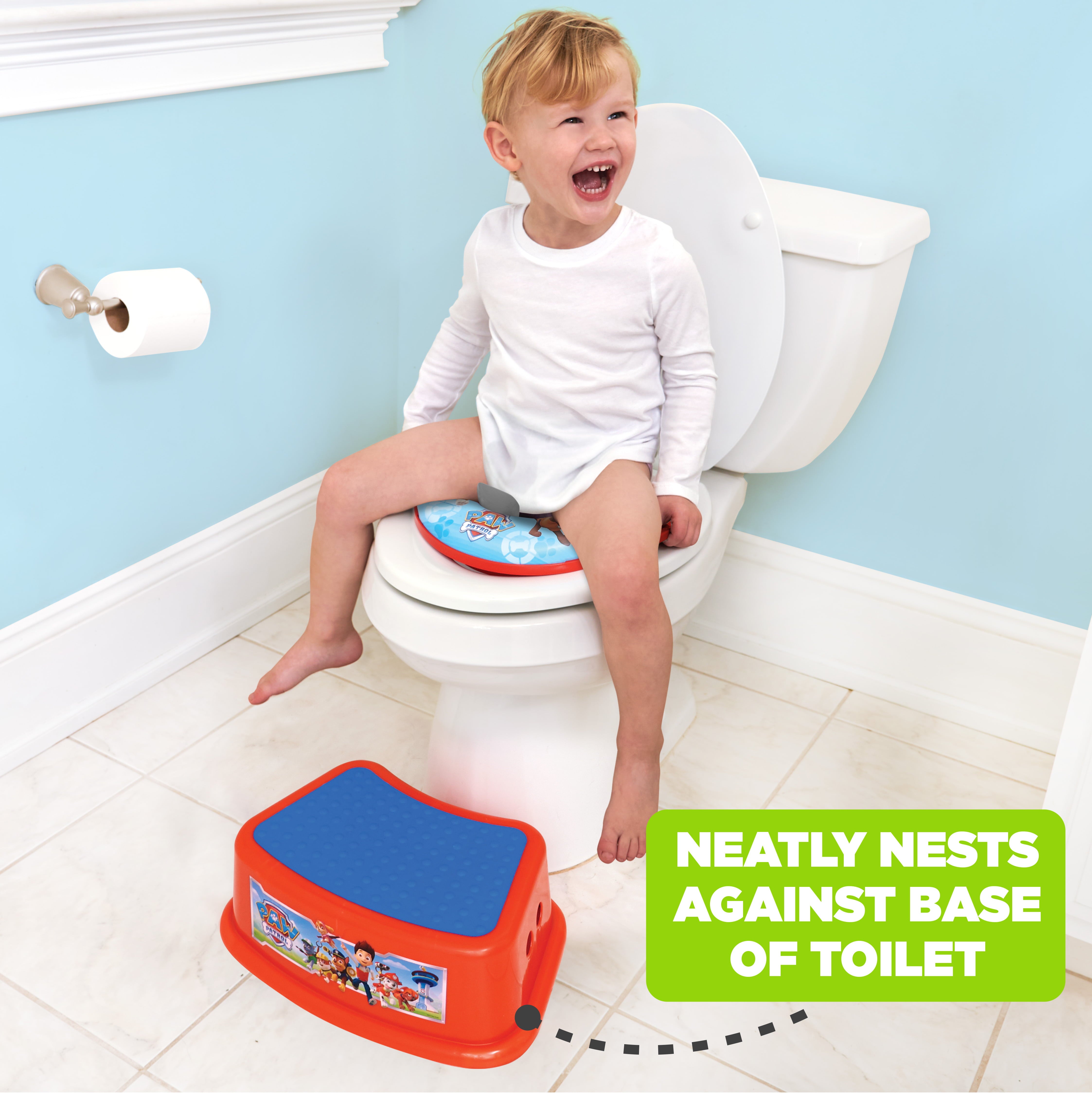 Nickelodeon PAW Patrol Non - Slip Step Stool, Single Step Plastic Stool