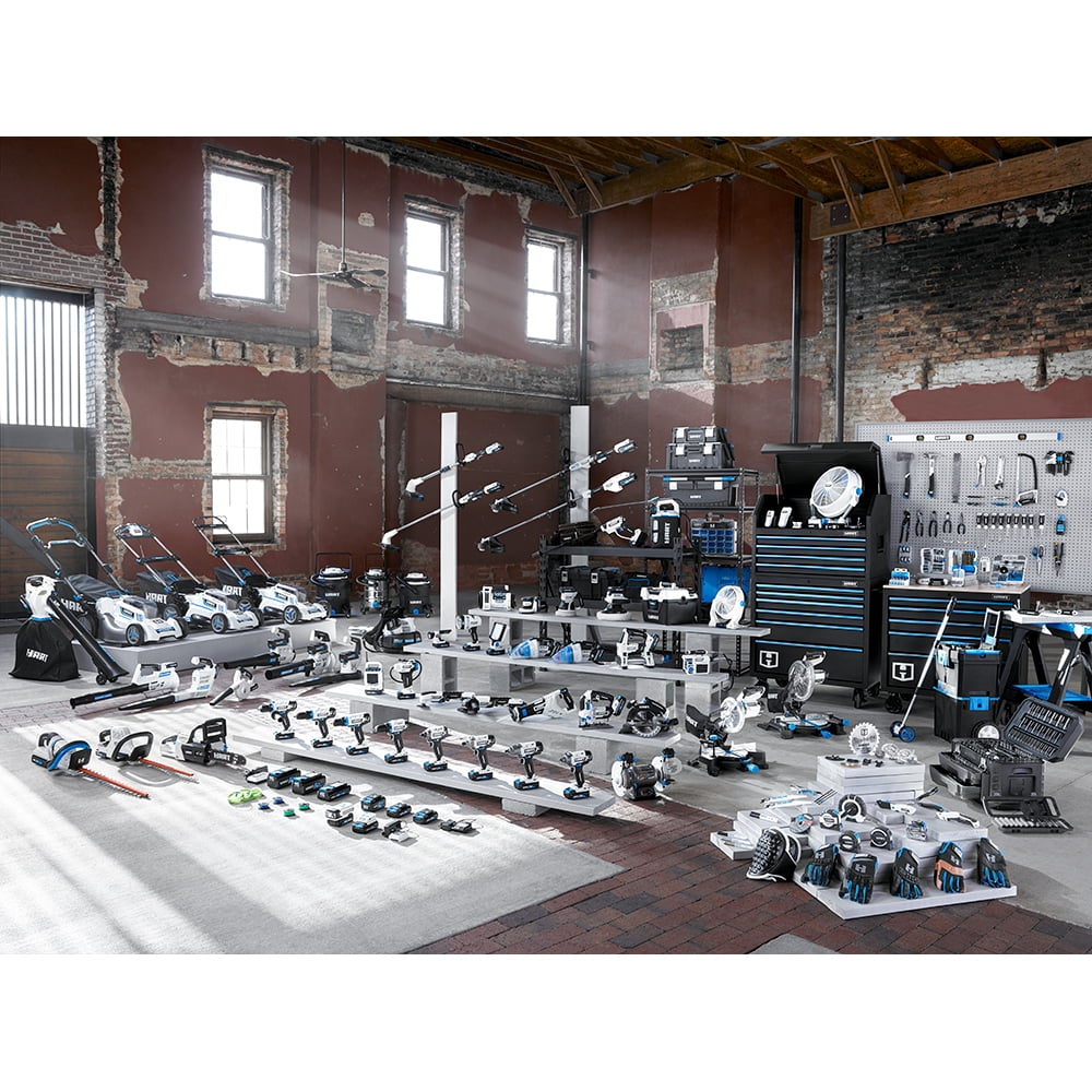 HART 20-Volt 10-inch String Trimmer/Bazooka Leaf Blower Combo Kit, (1) 2.0Ah Lithium-Ion Battery