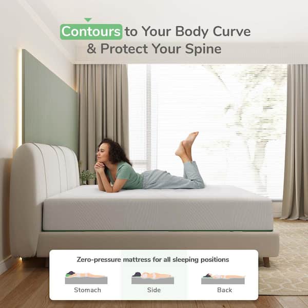 Queen Medium Cooling Gel Memory Foam 12 in. Pressure Relief Bed-in-a-Box Mattress