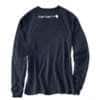 Men's Regular Large Navy Cotton Long-Sleeve T-Shirt