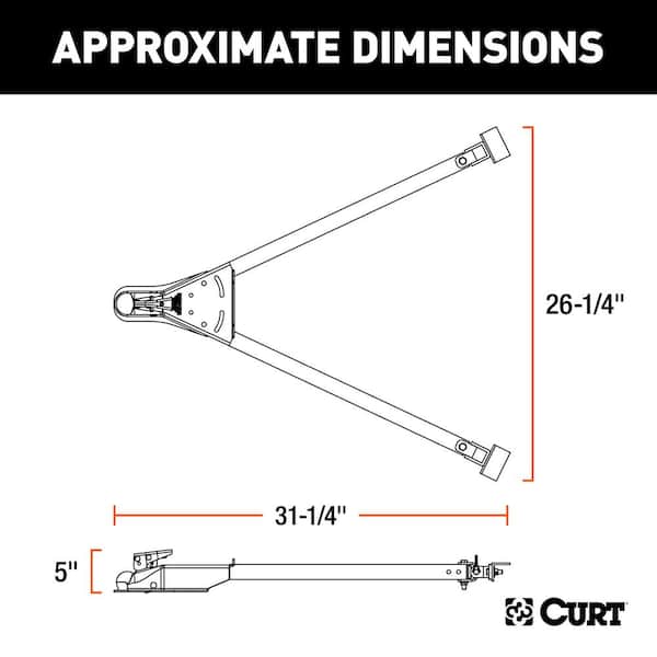Adjustable Tow Bar with 2
