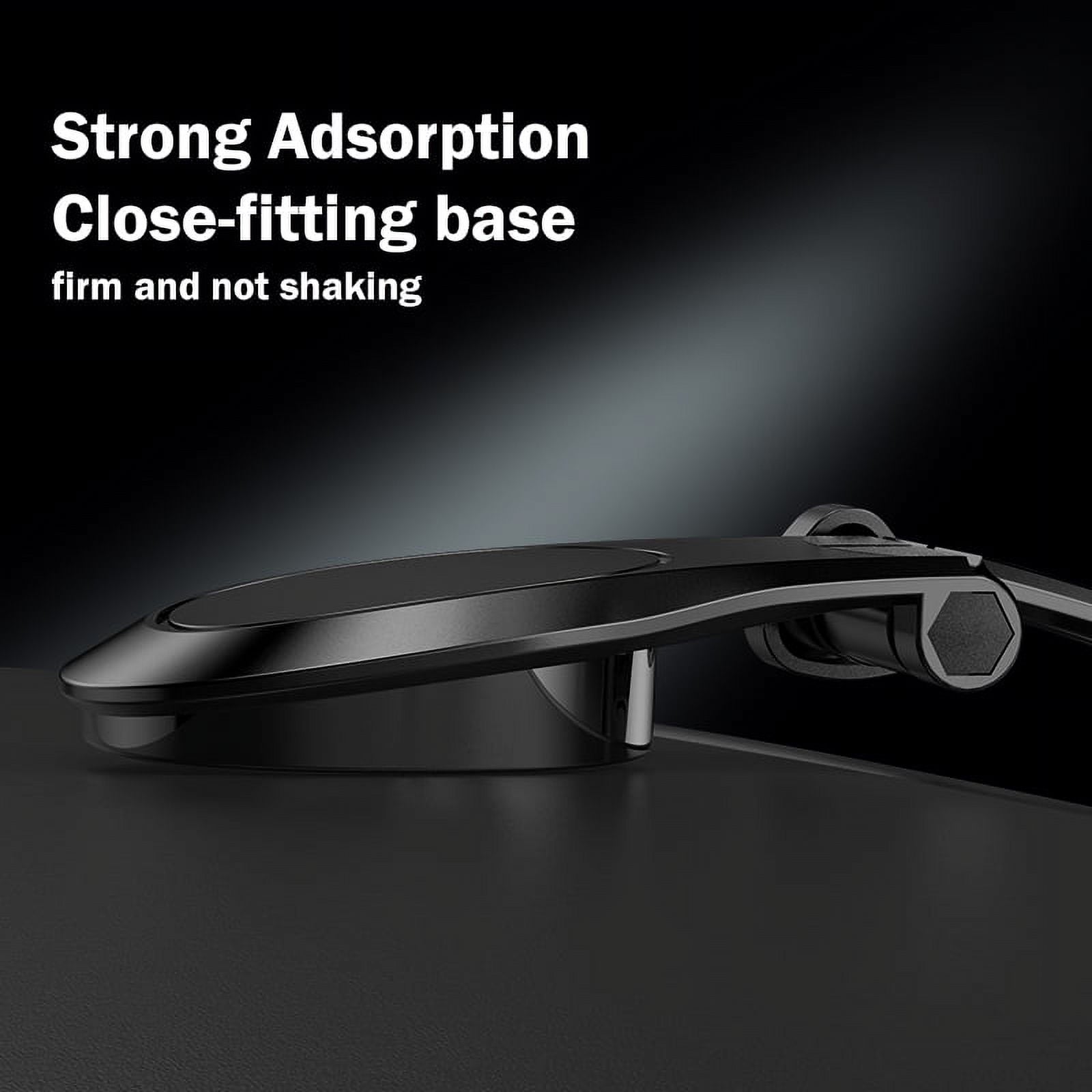 DGN Adjustable Strong Magnetic Car Phone Mount for Dashboard & Windshield, Adjustable Arm, Adjustable Head, Handsfree Phone Stand, Compatible with iPhone, Samsung & All Phones